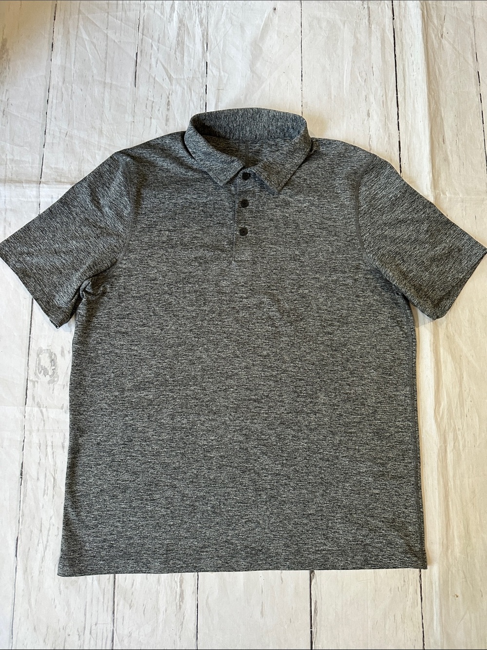 lululemon athletica Men's Heather Charcoal Polo - Gray